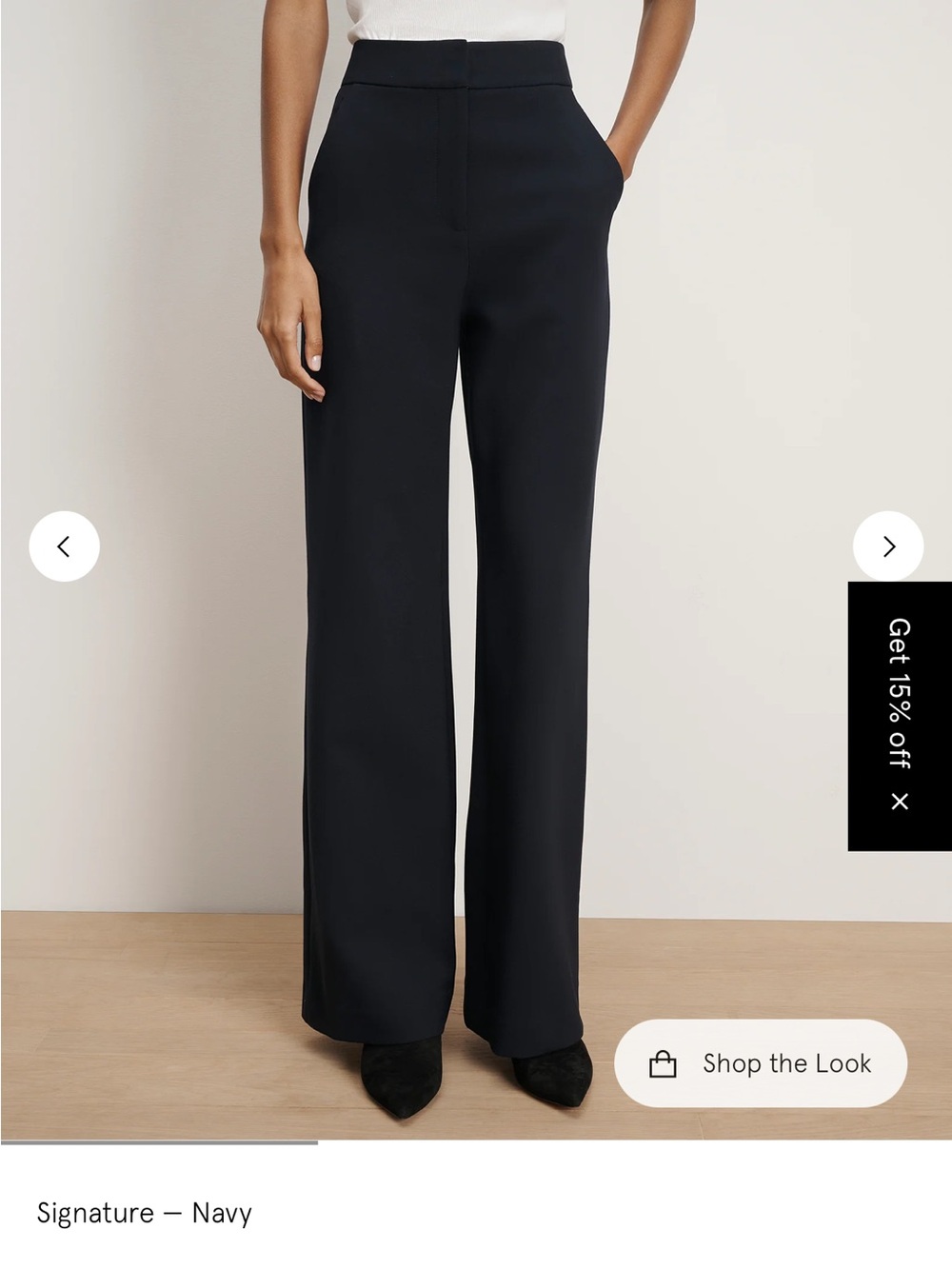 Veronica Beard navy Tonelli pant size 4 High-Rise Wide-Leg Pants in navy